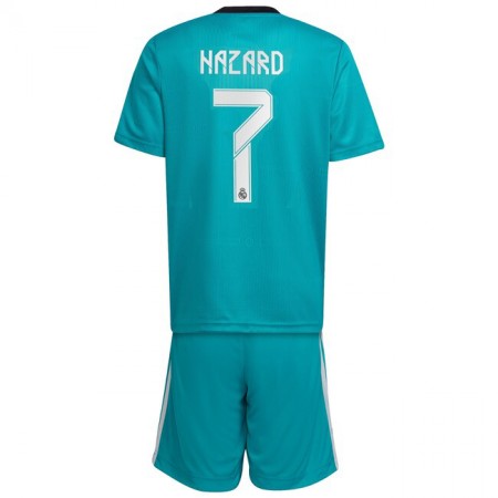 Billiga Fotbollströjor Real Madrid Eden Hazard 7 Barn Tredje tröja 2021/22 Kortärmad